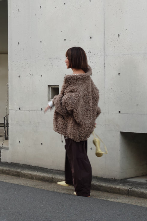 ボアボリュームブルゾン